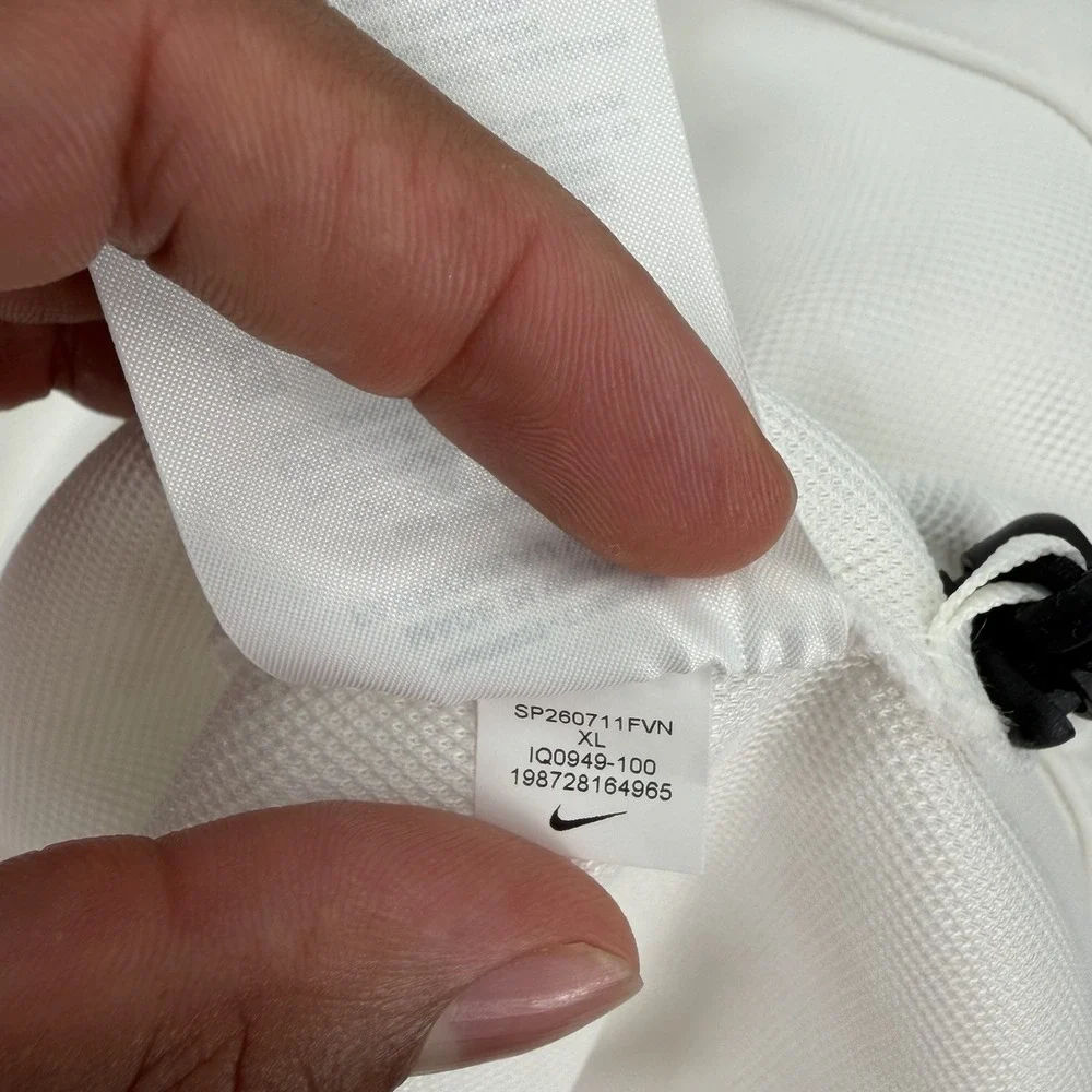Nike Kobe Bryant Dri-Fit Fleece Pullover Hoodie White IQ0949-100 Men's Size XL